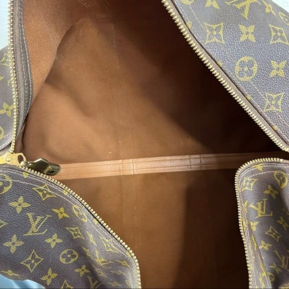 LV Louis Vuitton VTG Keepall 50 Carry On Luggage Bag Talon Clip Slide Lock - Picture 12 of 15